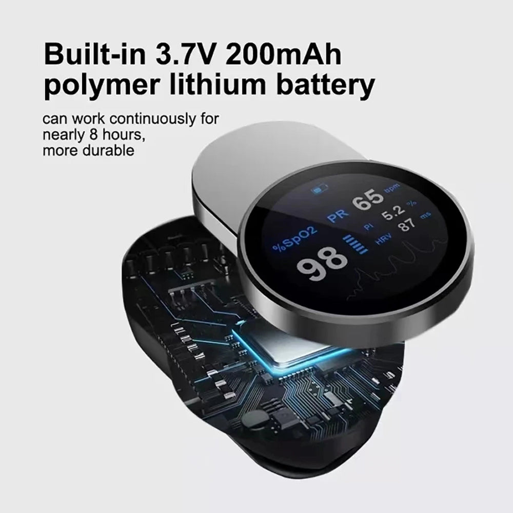OxiMetik Fingertip Pulse Oximeter – Blood Oxygen Saturation & Heart Rate Monitor with OLED Display