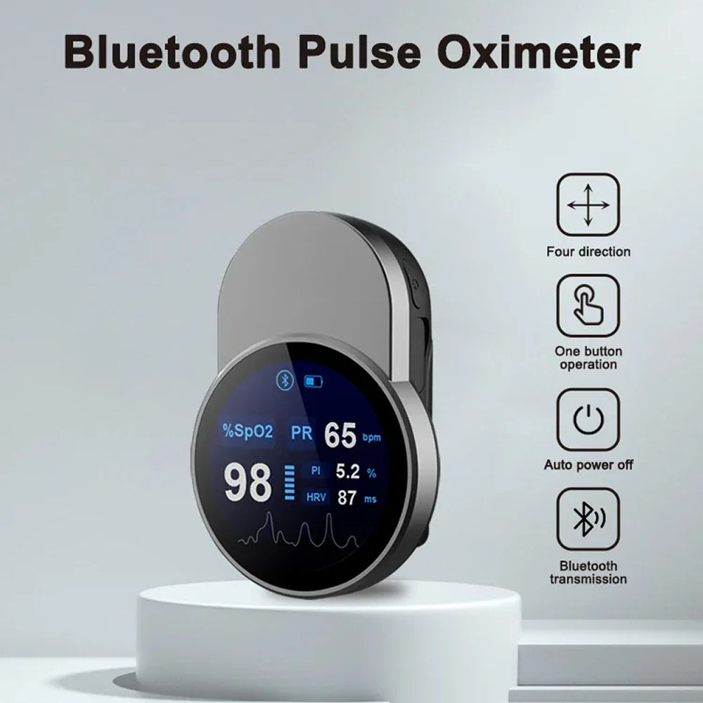 OxiMetik Fingertip Pulse Oximeter – Blood Oxygen Saturation & Heart Rate Monitor with OLED Display