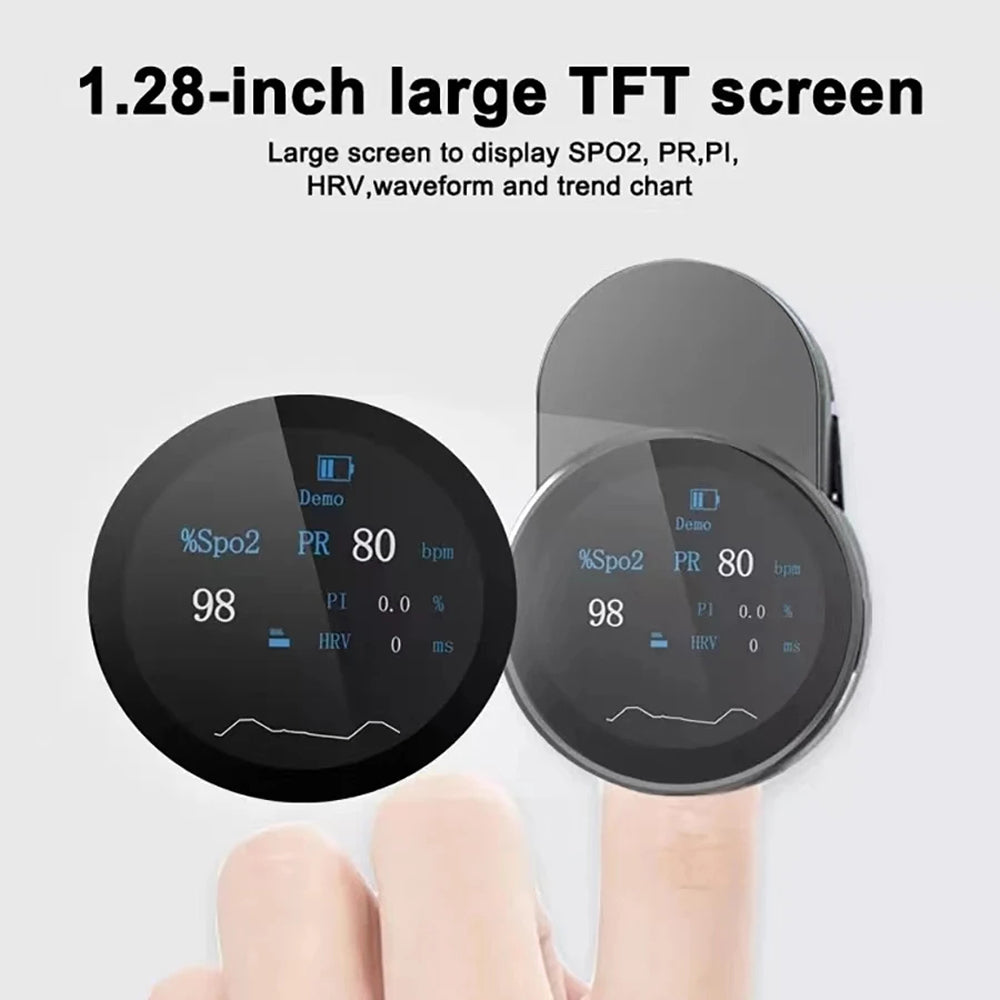 OxiMetik Fingertip Pulse Oximeter – Blood Oxygen Saturation & Heart Rate Monitor with OLED Display