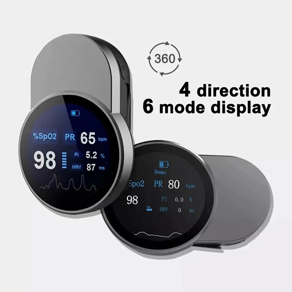 OxiMetik Fingertip Pulse Oximeter – Blood Oxygen Saturation & Heart Rate Monitor with OLED Display