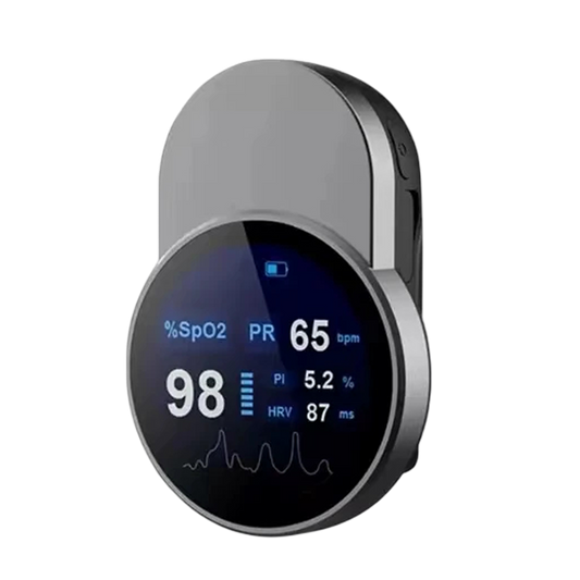 OxiMetik Fingertip Pulse Oximeter – Blood Oxygen Saturation & Heart Rate Monitor with OLED Display