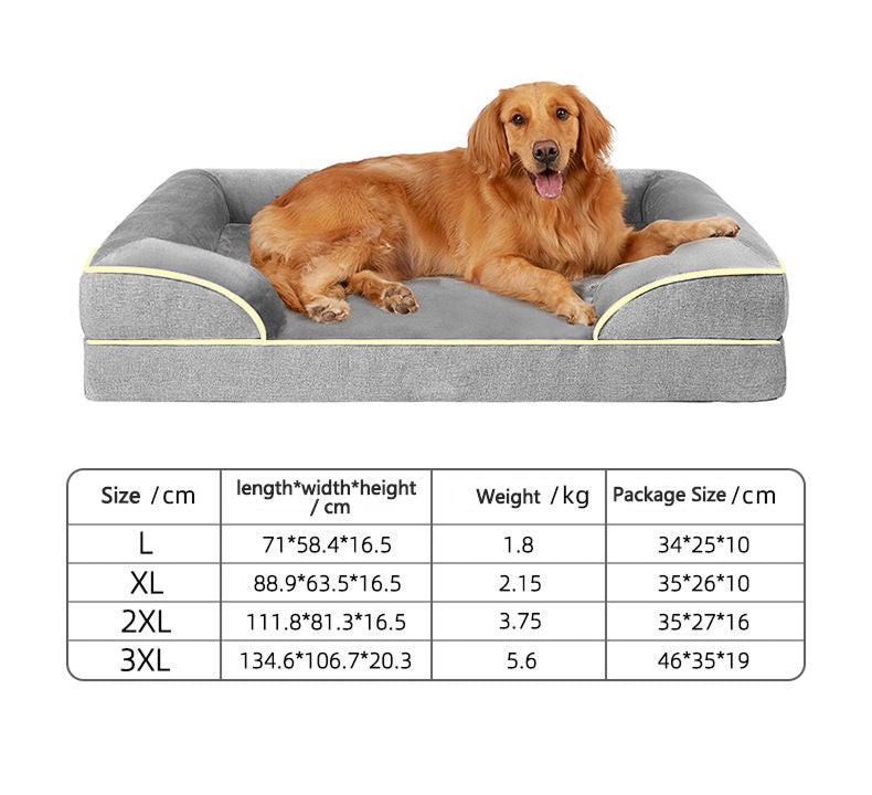 PawComfi Orthopedic Memory Foam Bed – Joint Support, Waterproof Liner & Machine Washable Cover