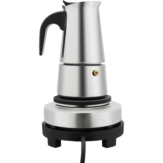 PeviComak Electric Coffee Percolator – 304 Stainless Steel with 5-Gear Temperature Control