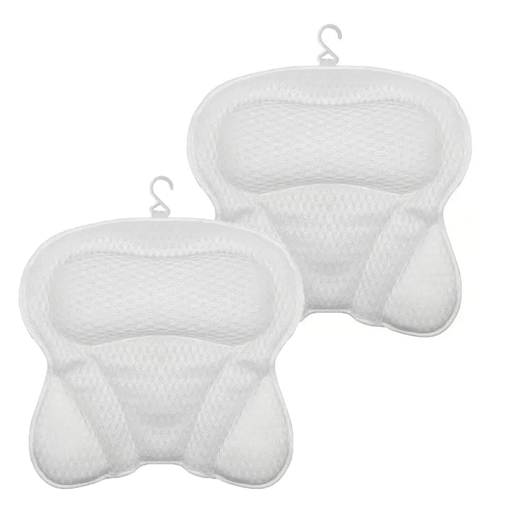 PilivKaxi Ergonomic Bath Pillow – High-Density Neck Cushion, Powerful Suction Cups & Breathable Tech