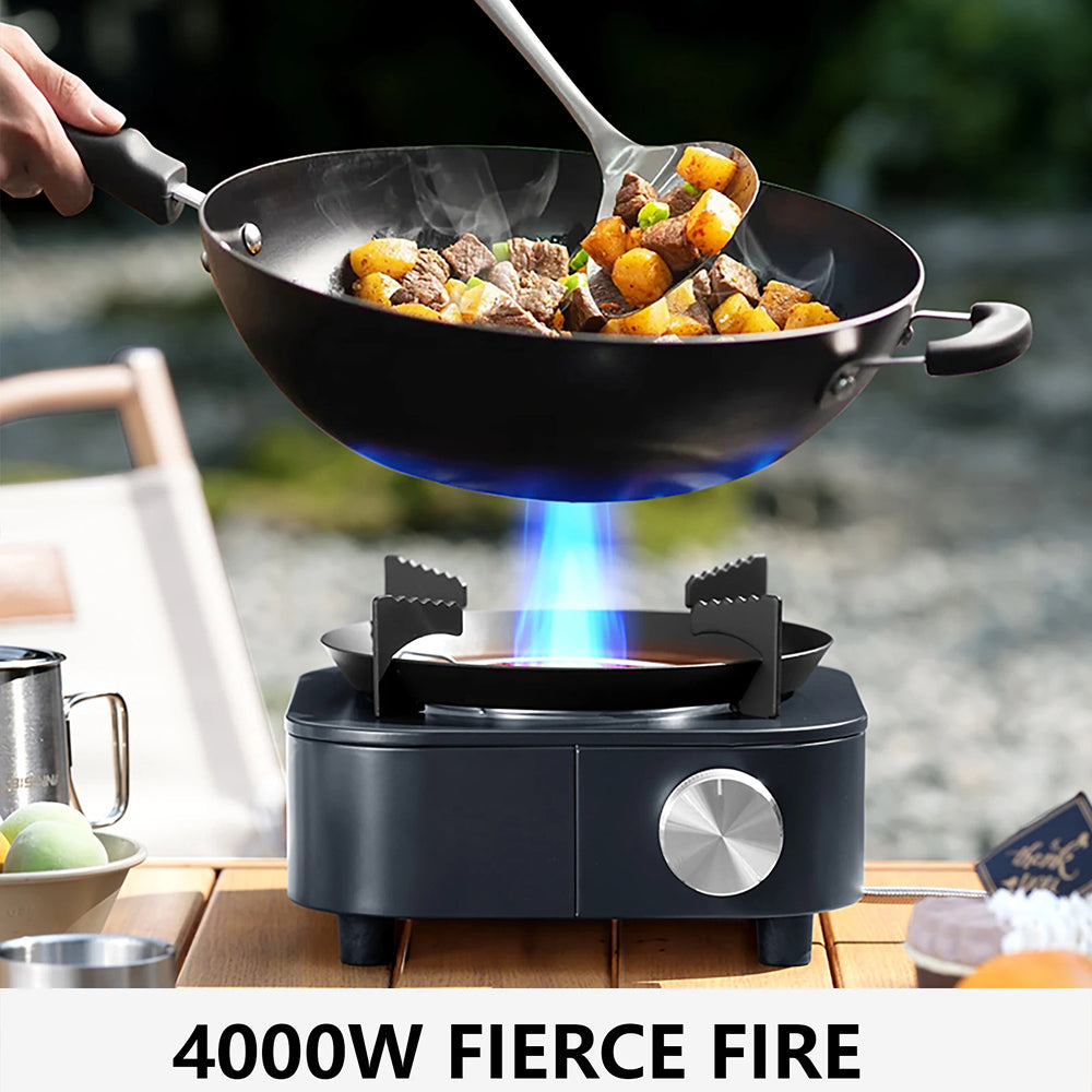 PotixGax 4000W Portable Gas Stove – Dual-Mode Burner, Safety Separated Tank & Indoor-Safe Design
