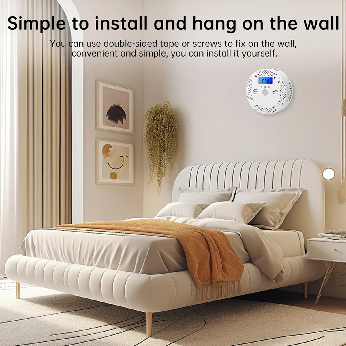 Continuous CO Monitoring With 70dB+ Audible And Visual Alarm At 128ppm Threshold