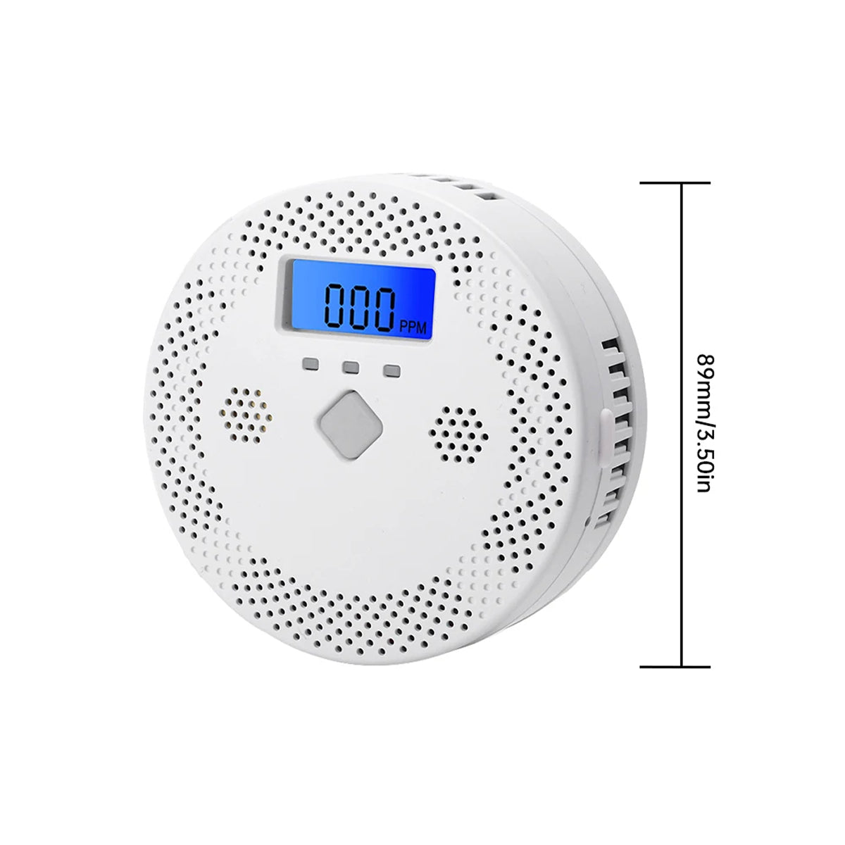 Continuous CO Monitoring With 70dB+ Audible And Visual Alarm At 128ppm Threshold