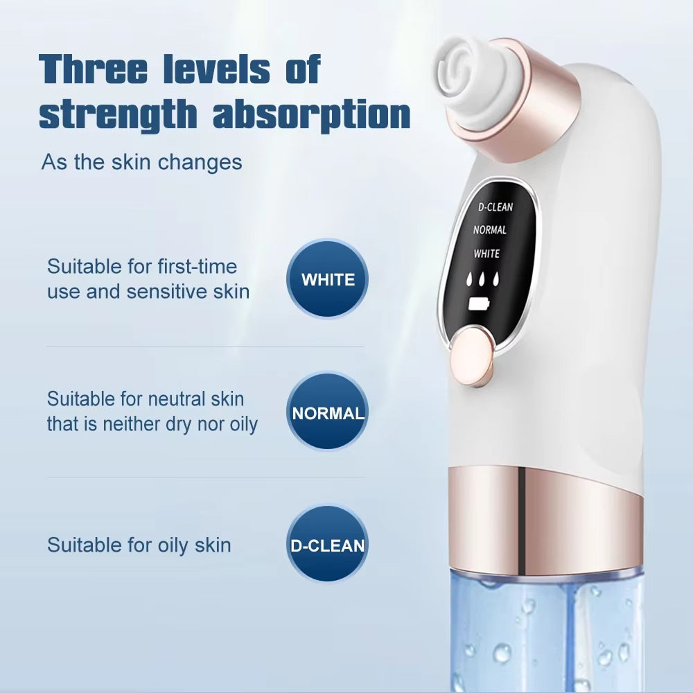 PurePreti Vacuum Pore Cleaner – 5 Suction Levels, 4 Replaceable Probes & USB Rechargeable