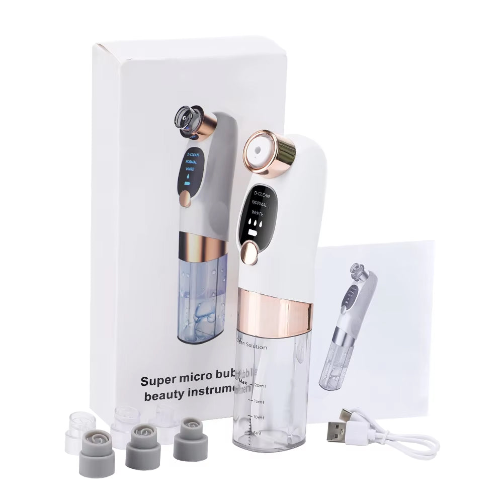 PurePreti Vacuum Pore Cleaner – 5 Suction Levels, 4 Replaceable Probes & USB Rechargeable