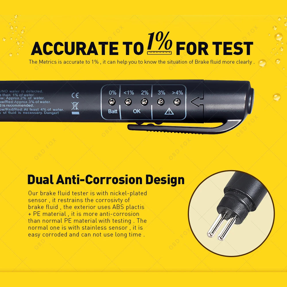 RadivJoli Accurate To 1% For Precise DOT3, DOT4, And DOT5 Fluid Testing