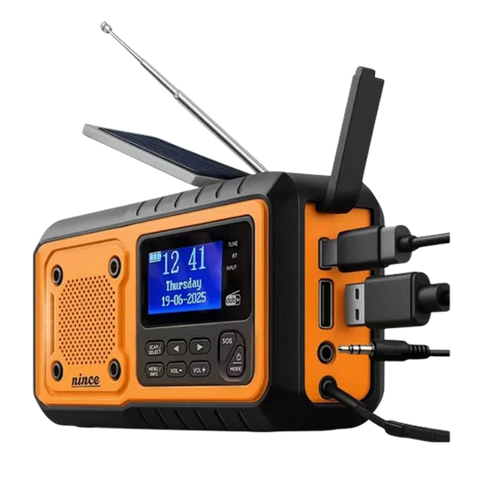RadivLox Portable DAB/DAB+ Digital Radio – Premium Crystal-Clear Audio, FM Receiver & Emergency Power Bank