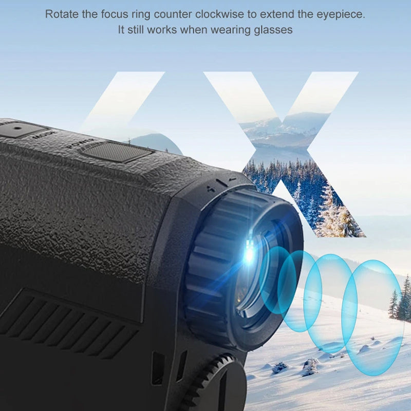 ScoWildy Hunting Rangefinder 1000m with Slope Compensation & Flagpole Lock