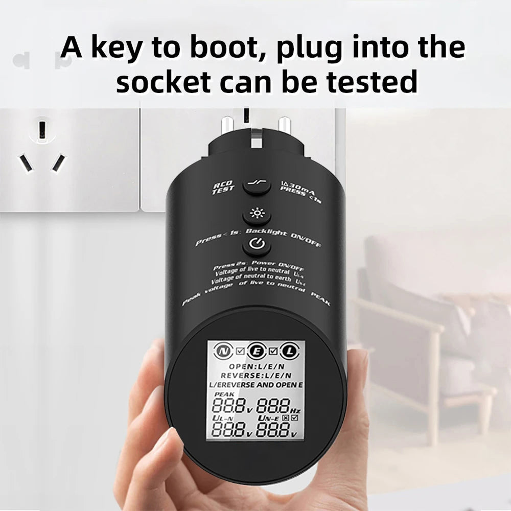 RefGriote True RMS Multi-Parameter Measurement: Voltage, Frequency, Neutral-to-Earth, And Phase TRMS