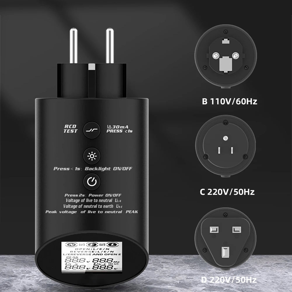 RefGriote True RMS Multi-Parameter Measurement: Voltage, Frequency, Neutral-to-Earth, And Phase TRMS