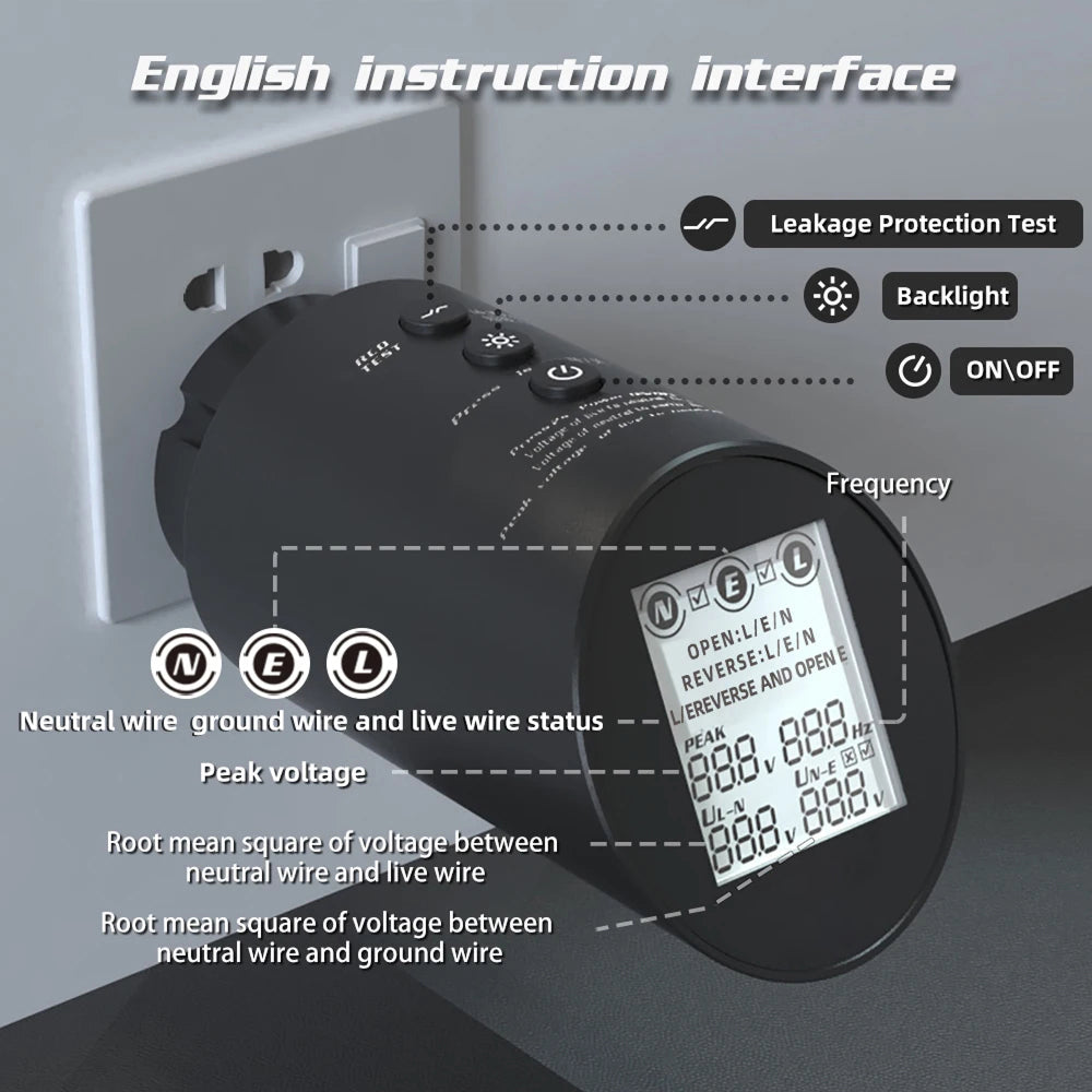 RefGriote True RMS Multi-Parameter Measurement: Voltage, Frequency, Neutral-to-Earth, And Phase TRMS
