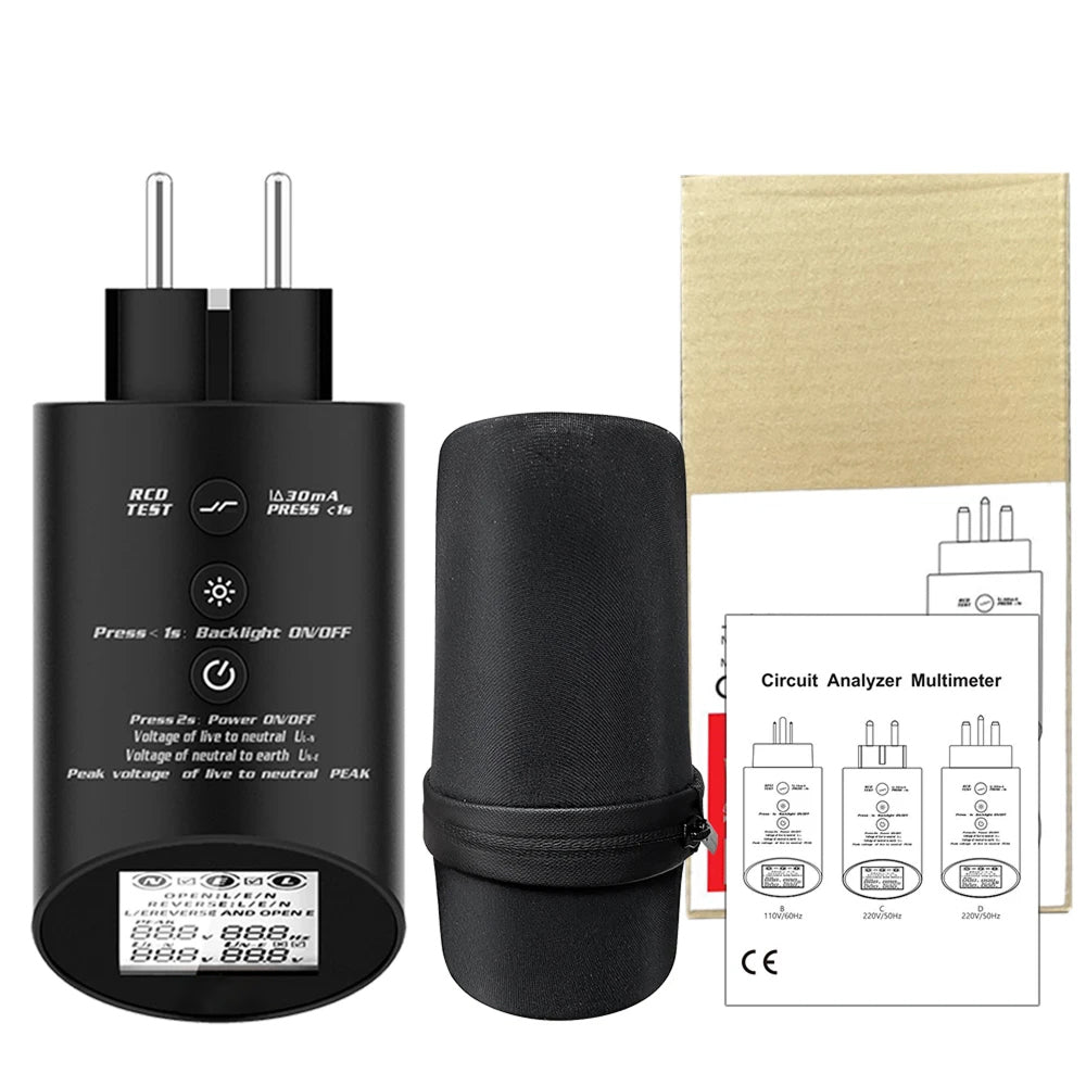 RefGriote True RMS Multi-Parameter Measurement: Voltage, Frequency, Neutral-to-Earth, And Phase TRMS