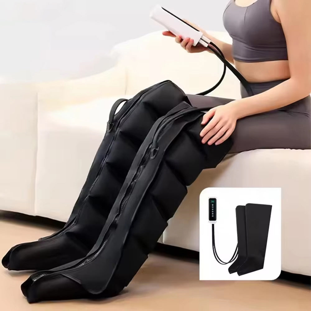 ReliaLeg Air Compression Boots with 9 Massage Modes, 3-Speed Intensity, 360° Coverage and Intuitive LED Touch Screen
