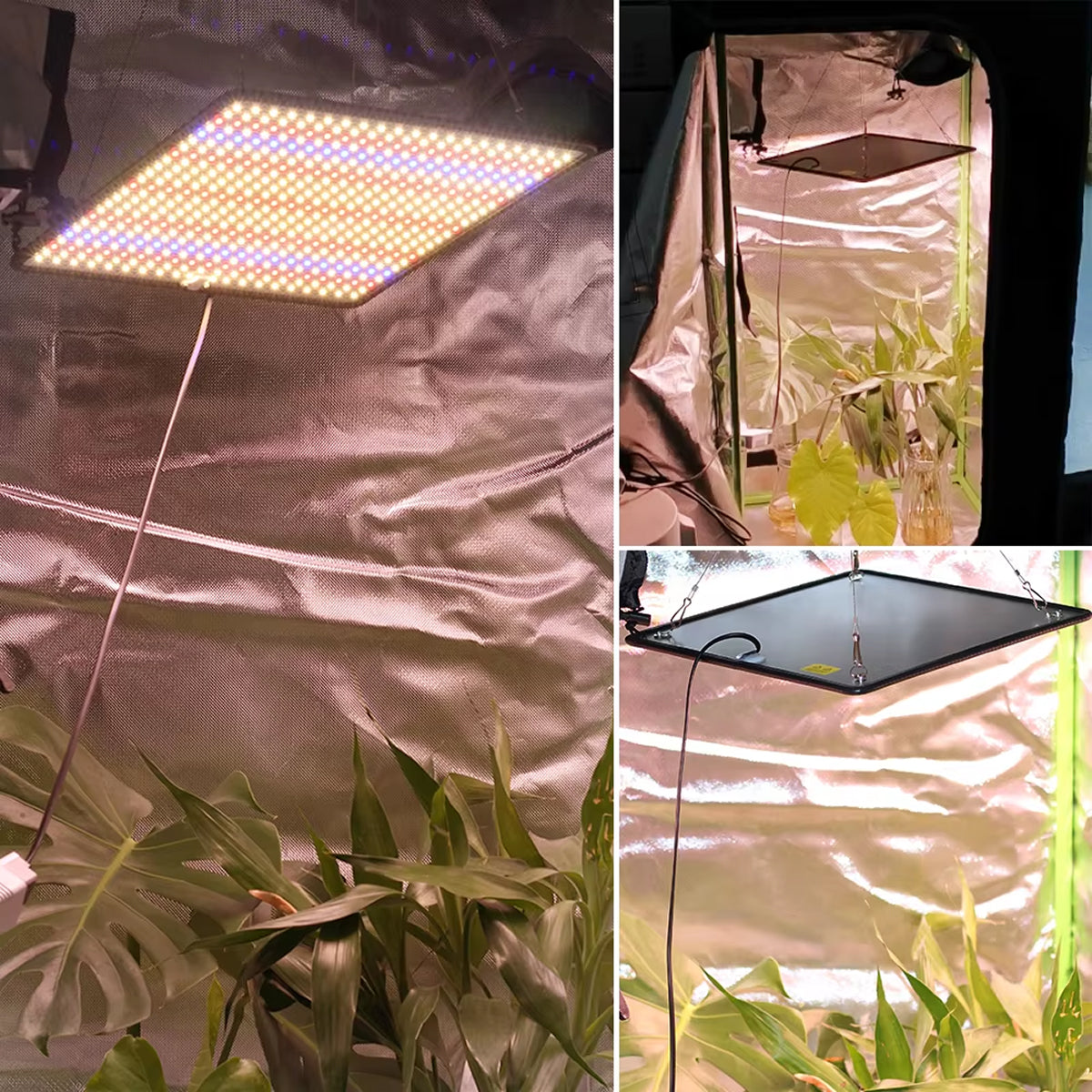 ResBloomi LED Grow Lights – Full Spectrum Sun-Like Spectrum, 10 Dimming Levels & Auto Cycle Timer