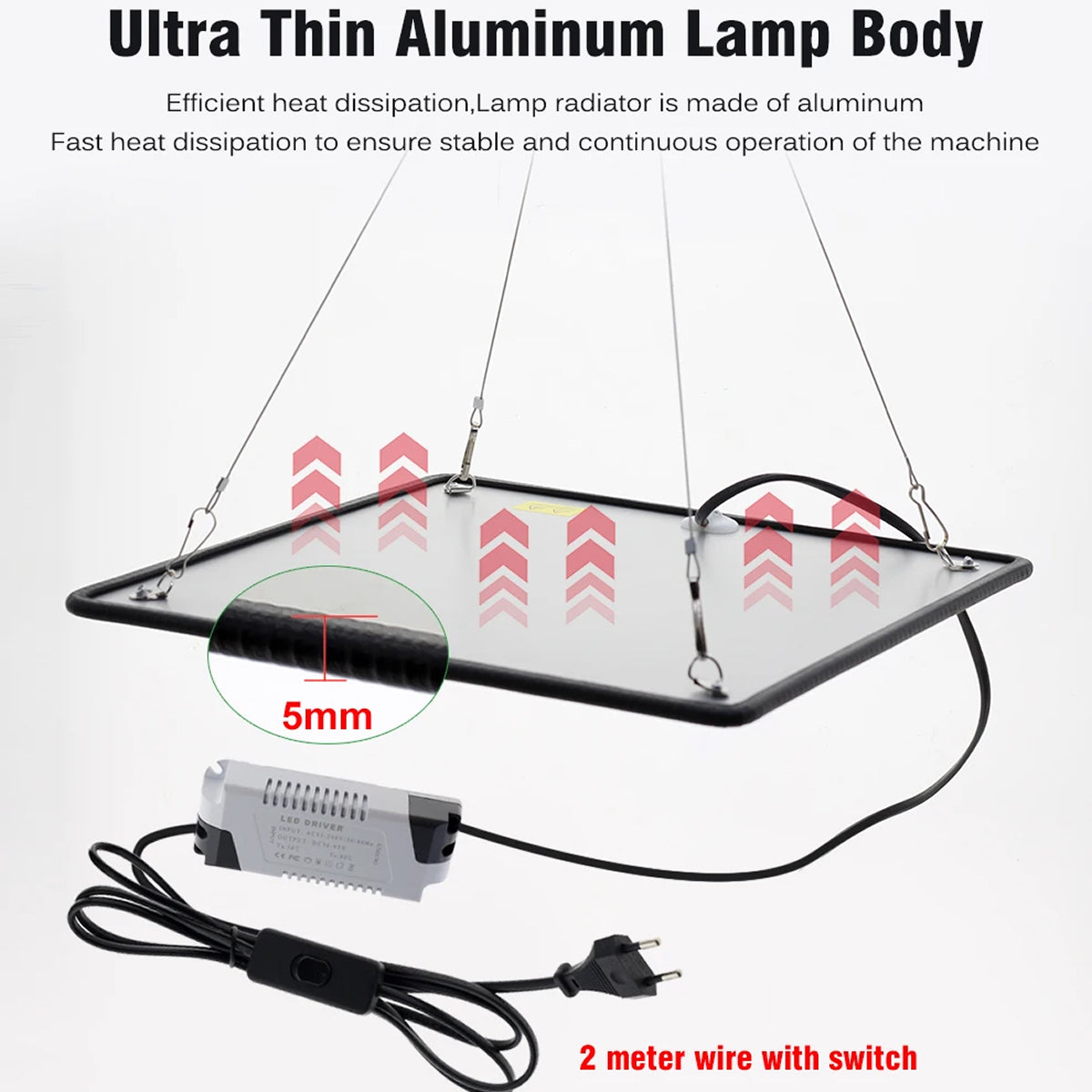 ResBloomi LED Grow Lights – Full Spectrum Sun-Like Spectrum, 10 Dimming Levels & Auto Cycle Timer