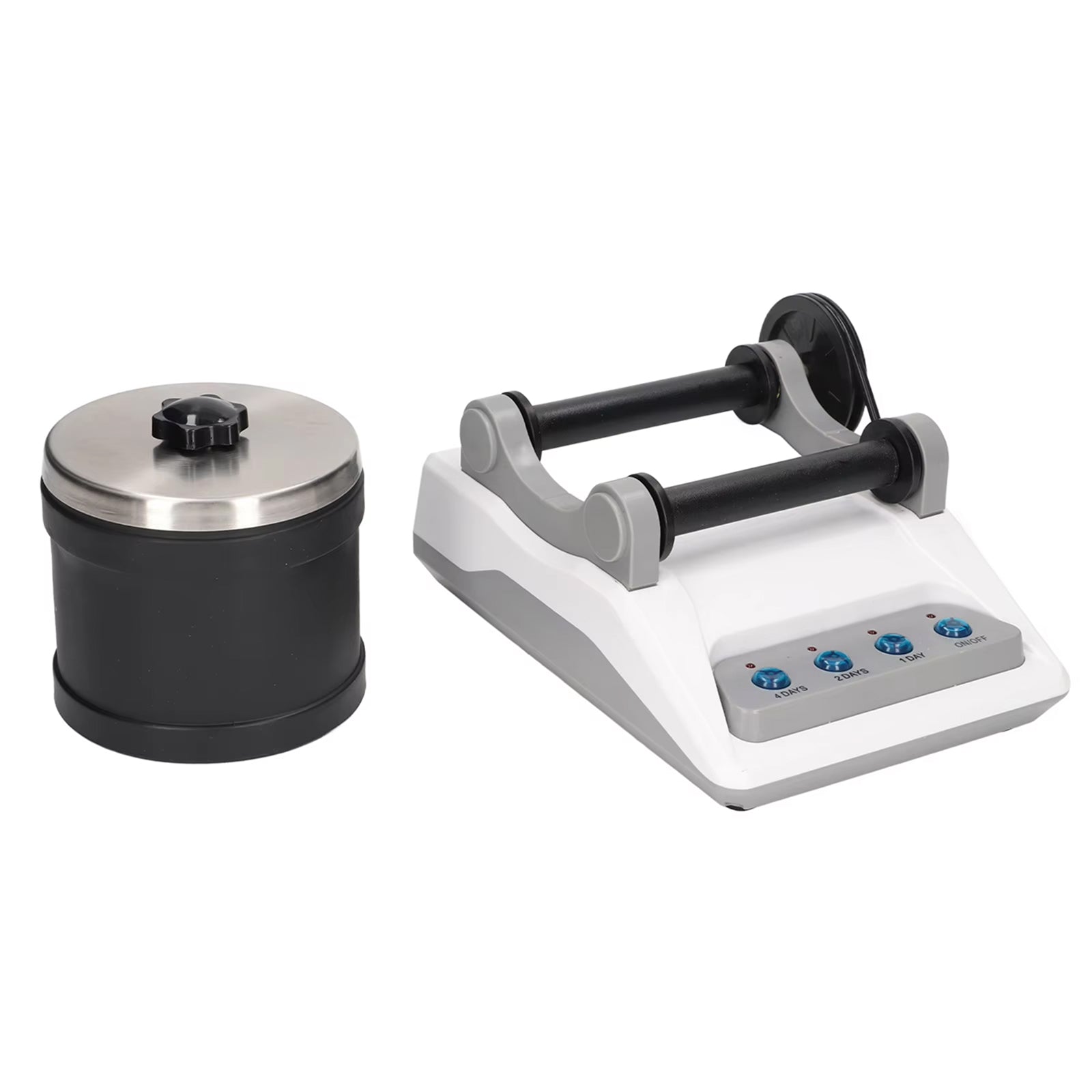 RociPolis Professional Rock Tumbler Kit – Quiet Leak-Proof Barrel with Gems, Grit & Jewelry Settings