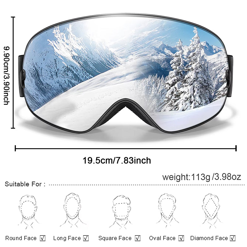 RosGlaco Ski Goggles