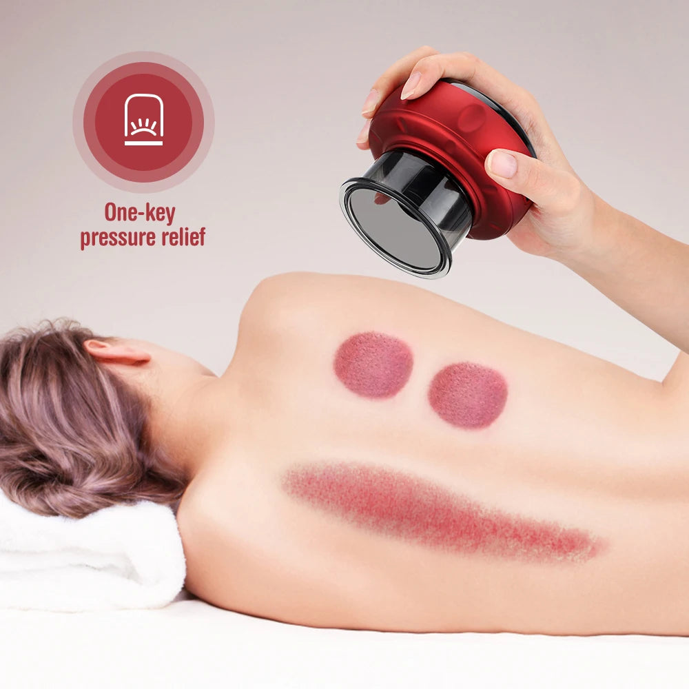 SapixAmi Smart Cupping Massager 12 Level Suction 12 Level Heat Red Light Therapy