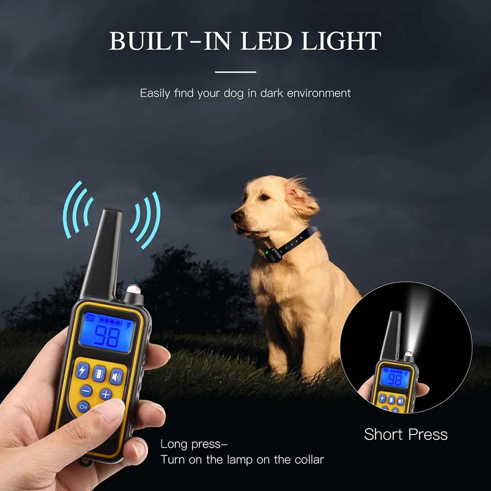 ShoKidex Smart Dog Training Collar – 2,600ft Range, 4 Humane Modes & IPX7 Waterproof for 3 Dogs