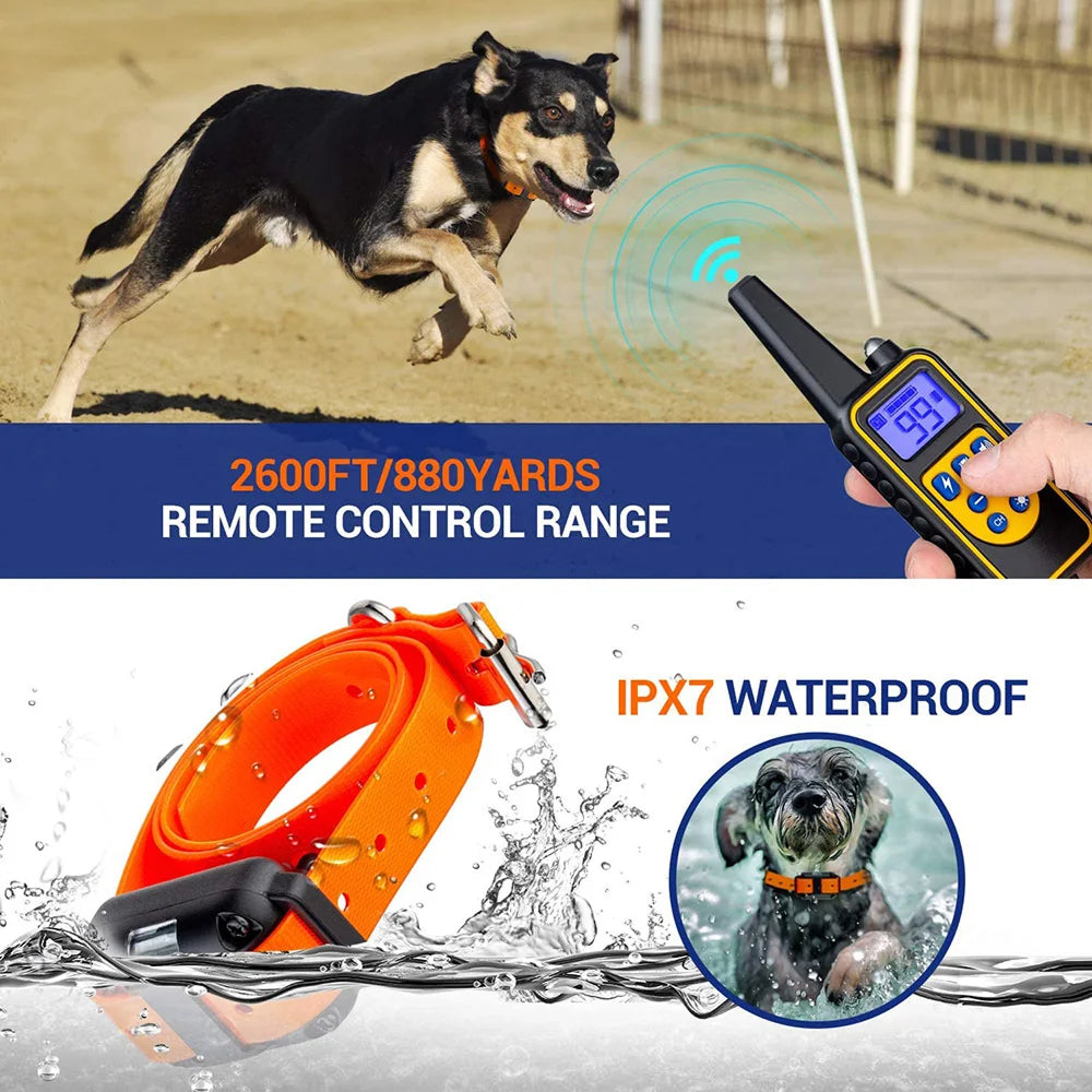 ShoKidex Smart Dog Training Collar – 2,600ft Range, 4 Humane Modes & IPX7 Waterproof for 3 Dogs
