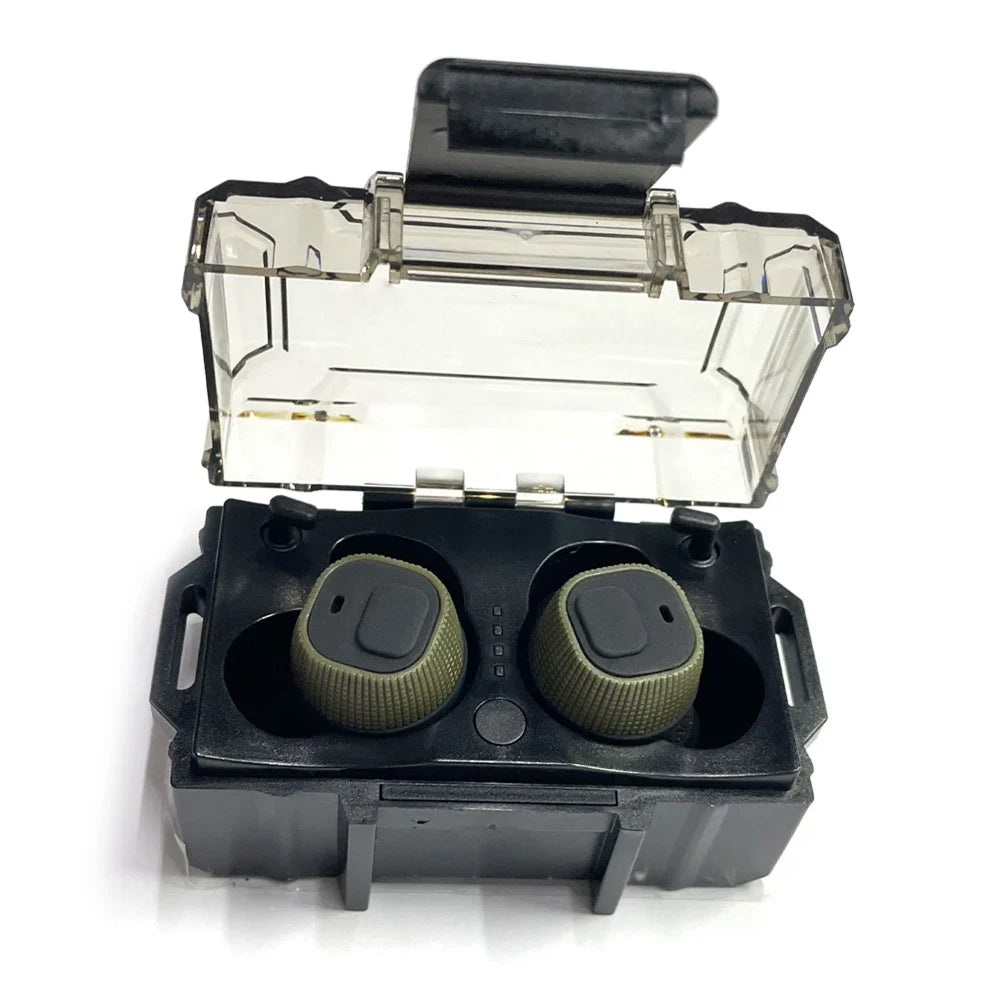 ShuxKiva Electronic Shooting Earplugs NRR 26 Sound Amplification & Noise Canceling
