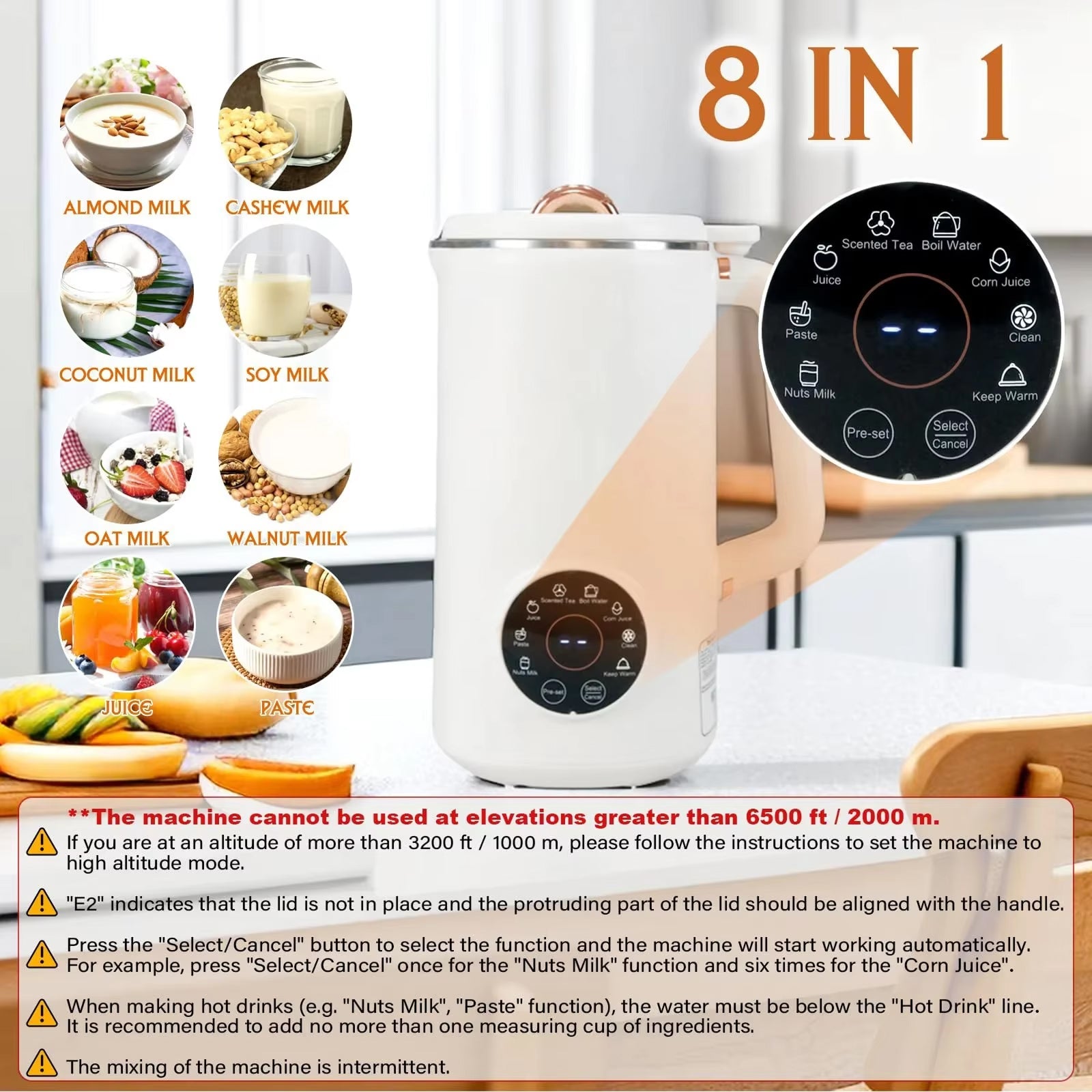 SipyPrep 6-in-1 Automatic – Smart One-Touch Programs, Self-Cleaning Mode & No-Soak Technology