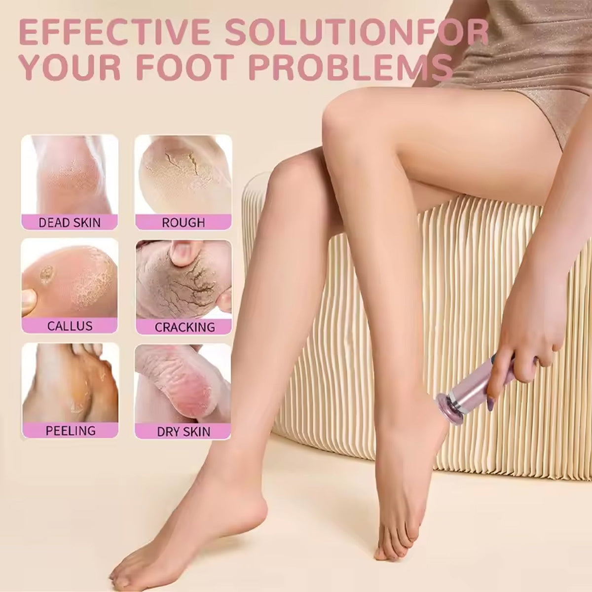 SoftiFut Professional Electric Callus Remover for Cracked Heels