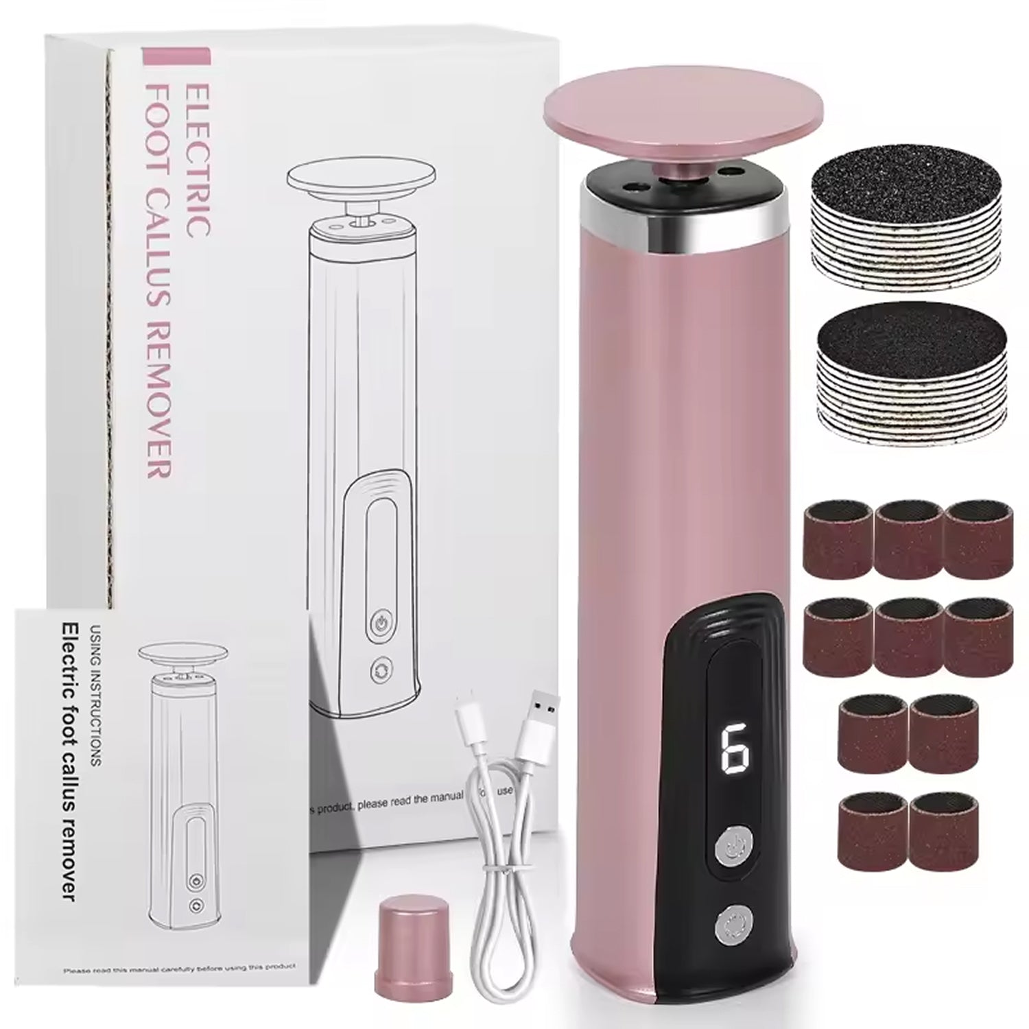 SoftiFut Professional Electric Callus Remover for Cracked Heels