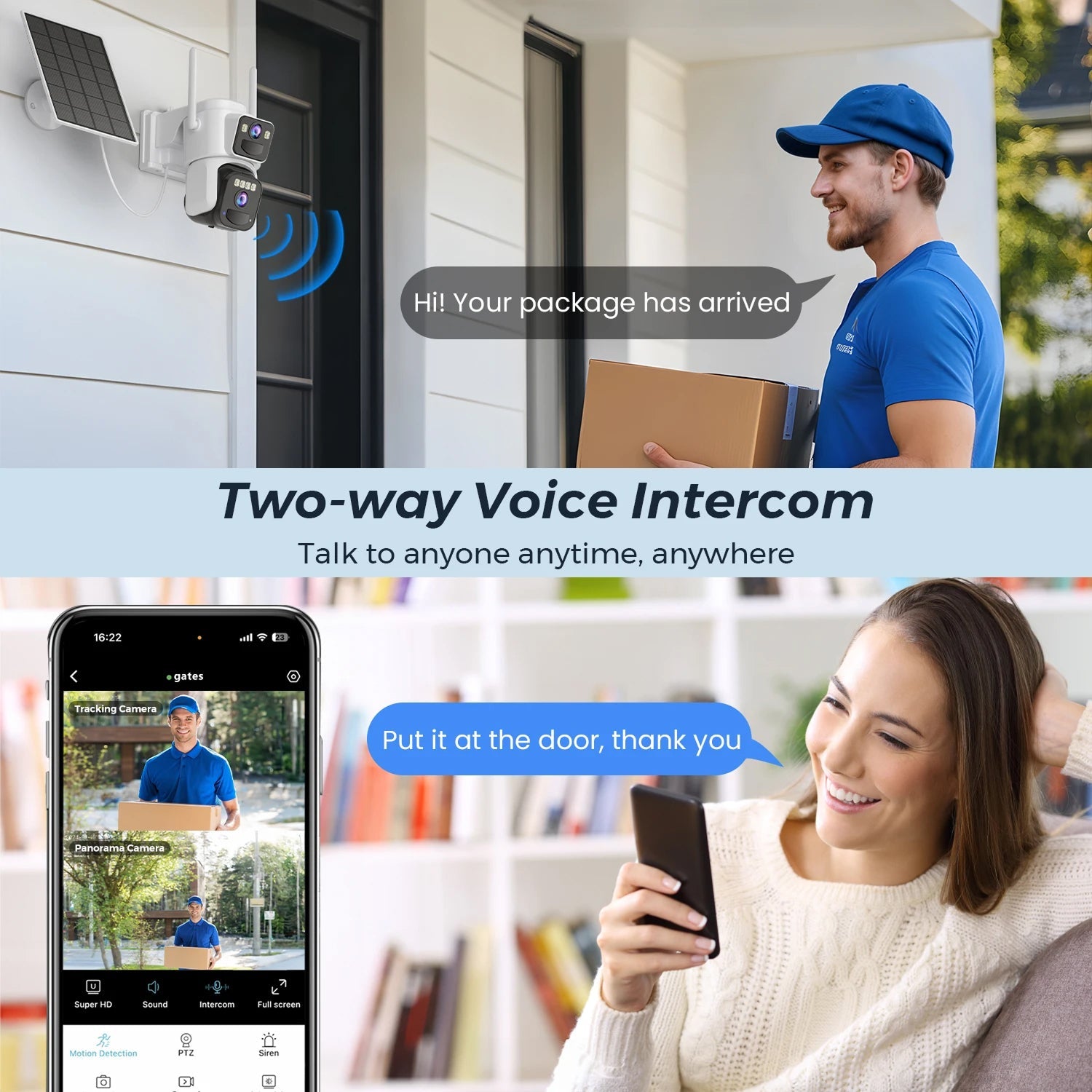 ElixForn 4K 8MP Solar Security Camera – 360° Pan-Tilt, AI Human Detection & Wire-Free Charging