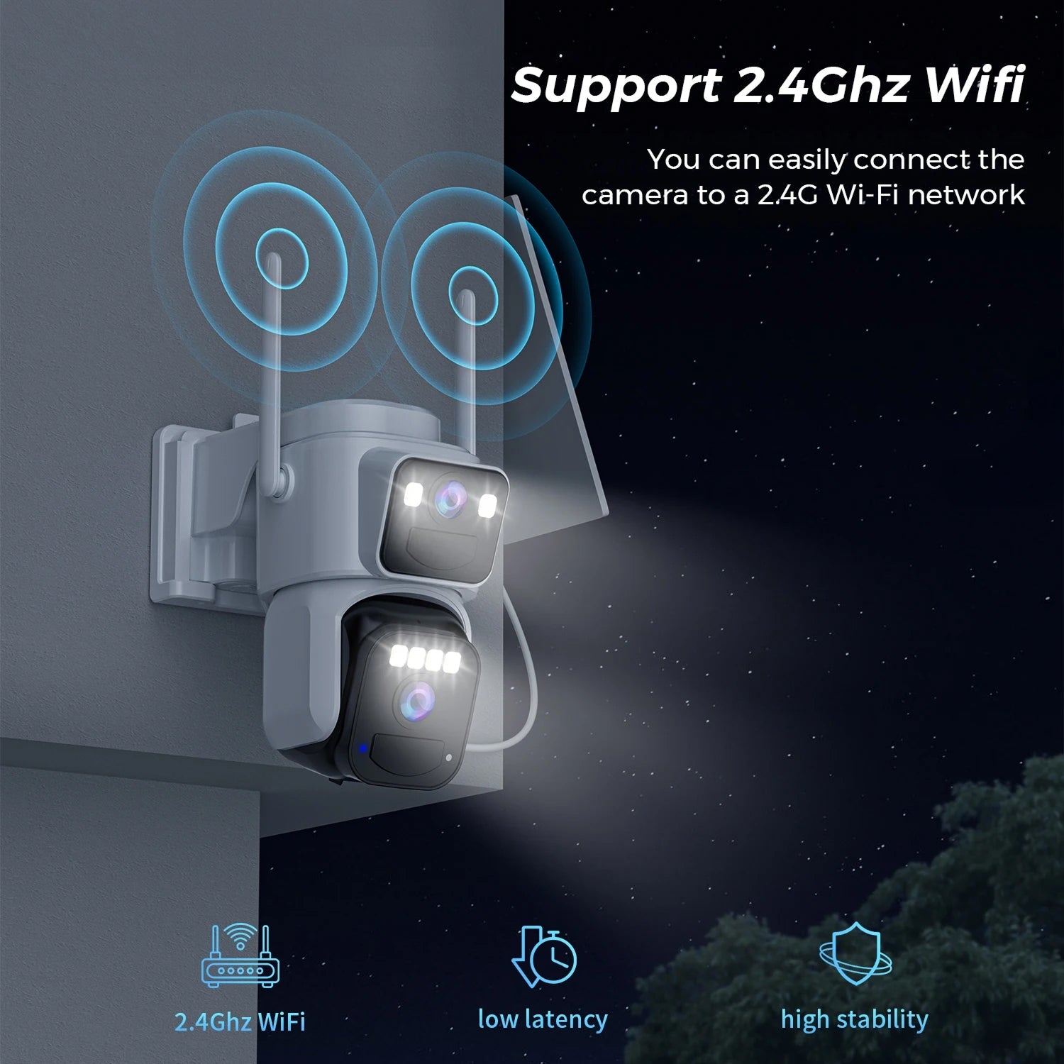 ElixForn 4K 8MP Solar Security Camera – 360° Pan-Tilt, AI Human Detection & Wire-Free Charging