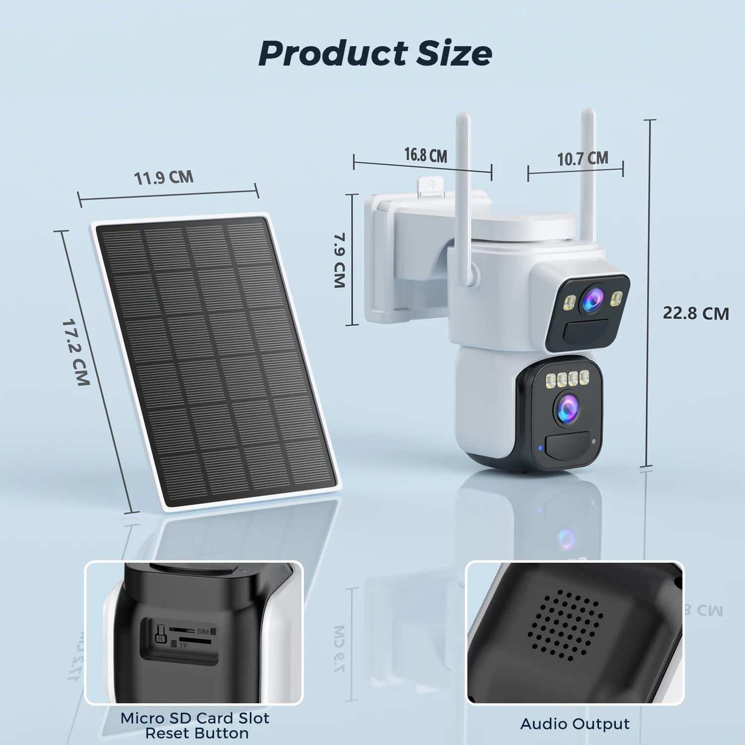 ElixForn 4K 8MP Solar Security Camera – 360° Pan-Tilt, AI Human Detection & Wire-Free Charging