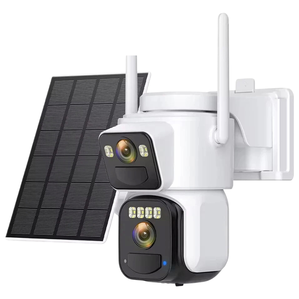 ElixForn 4K 8MP Solar Security Camera – 360° Pan-Tilt, AI Human Detection & Wire-Free Charging