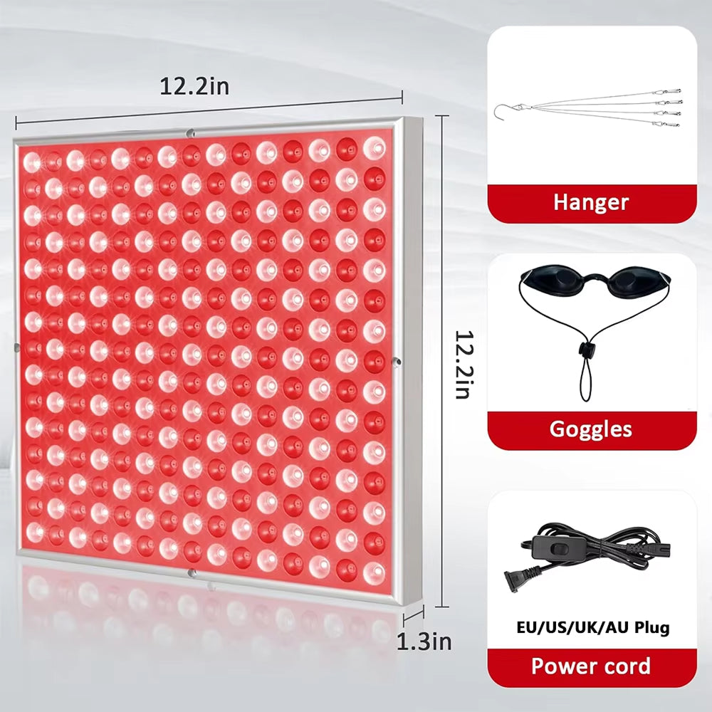 SolisPani 45W Red Light Therapy Panel – 660nm & 850nm Dual Wavelength for Deep Tissue Recovery