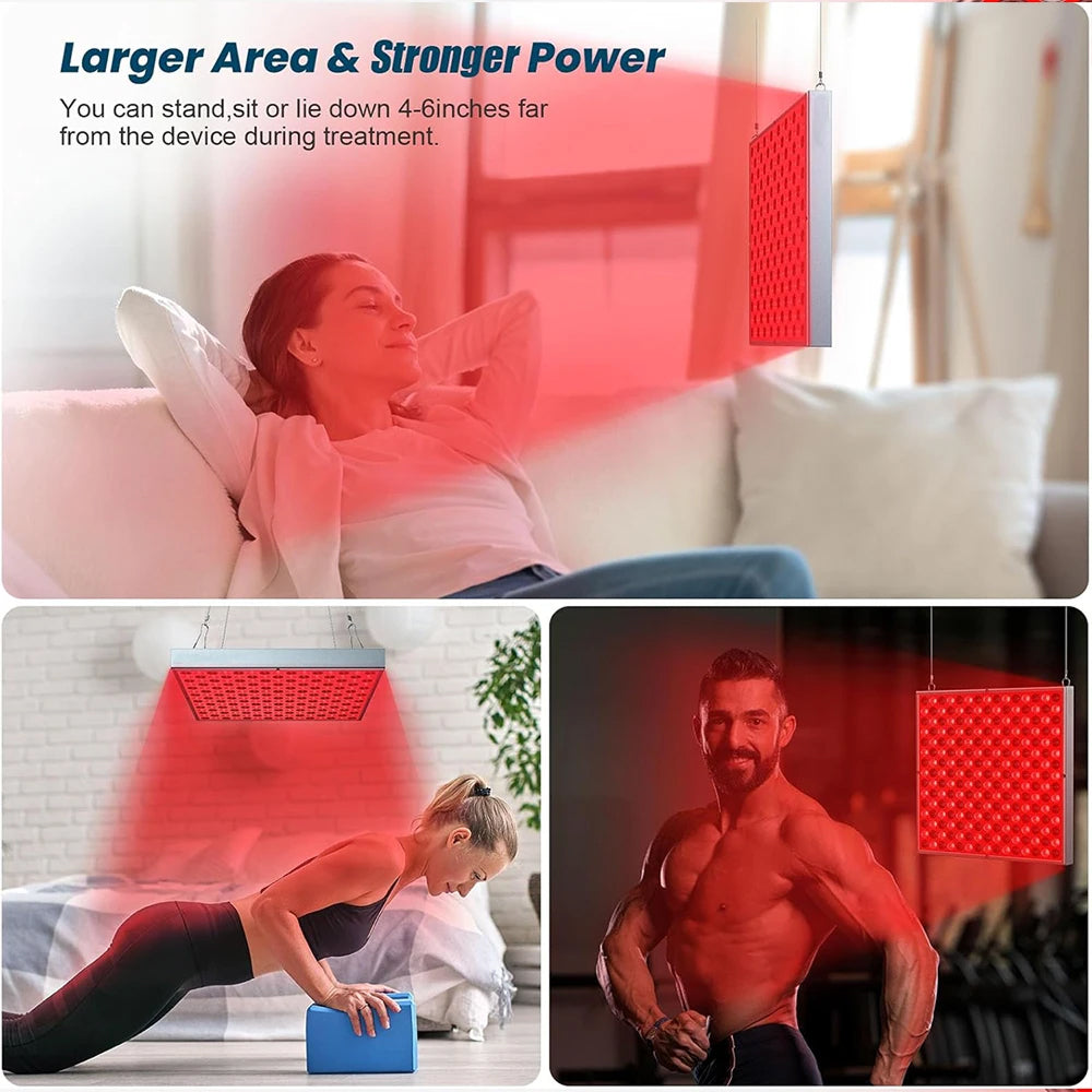 SolisPani 45W Red Light Therapy Panel – 660nm & 850nm Dual Wavelength for Deep Tissue Recovery