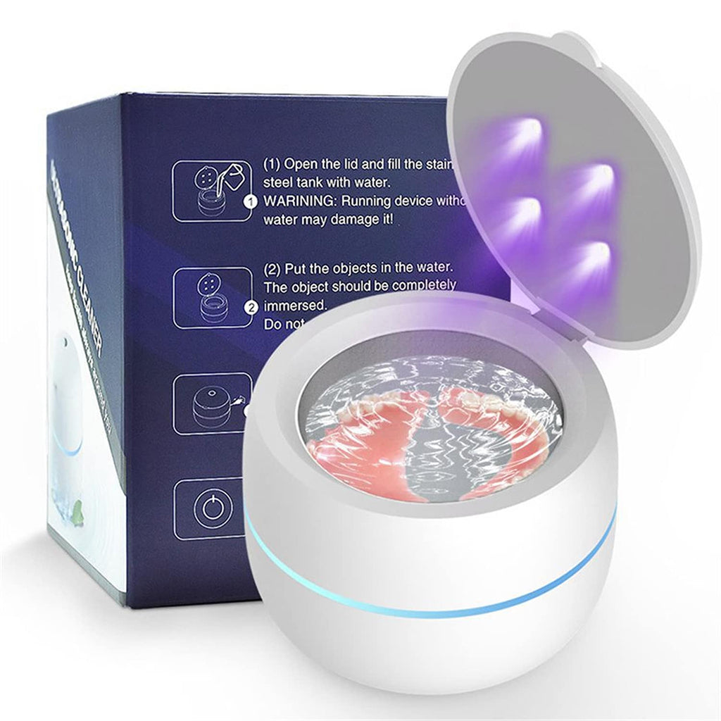 SoniMilix Ultrasonic Dental Pod – 42kHz High-Frequency Cleaning & UV-C Sanitization for Retainers
