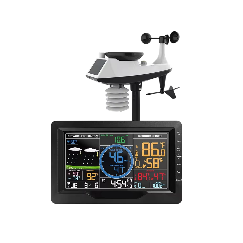 TaciAtmos Digital Outdoor Thermometer – Wireless Weather Station, High-Precision Sensors & Backlit Screen