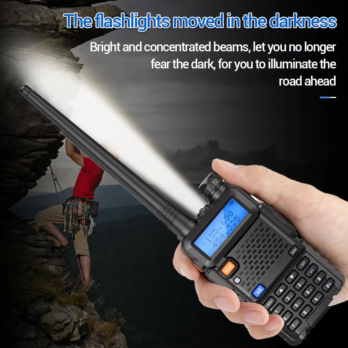 TalkoTake GMRS Two-Way Radio – Long Range Communication, 22 Channels & IP54 Weatherproof Design