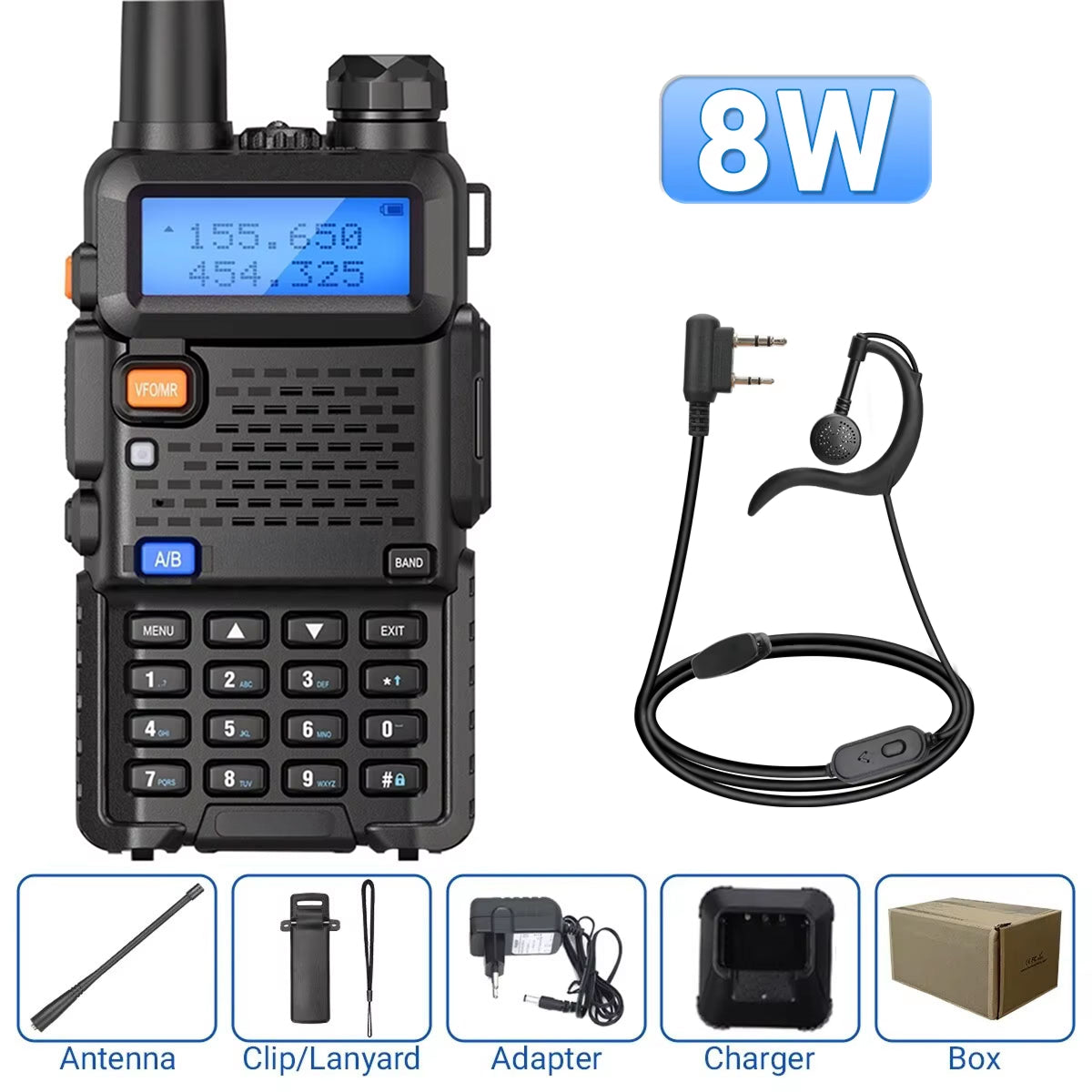 TalkoTake GMRS Two-Way Radio – Long Range Communication, 22 Channels & IP54 Weatherproof Design