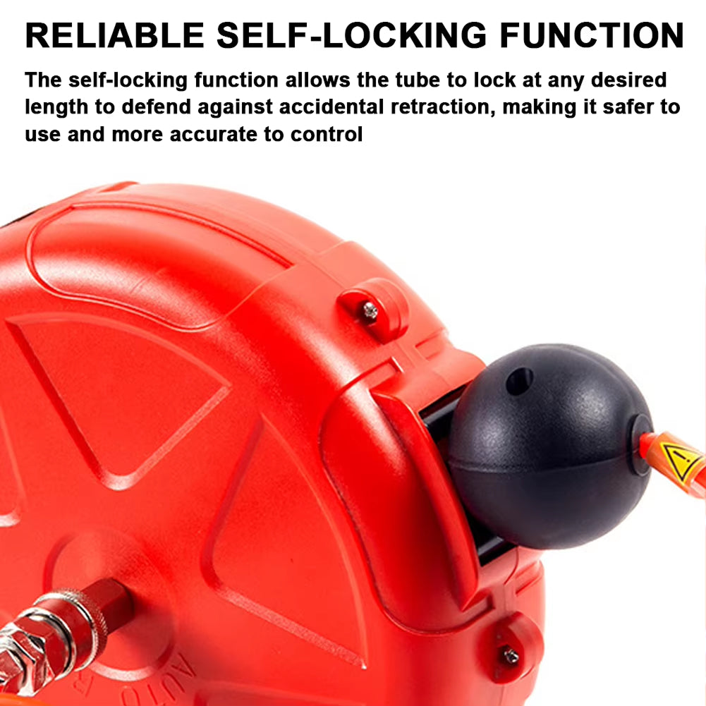 TecoRetra Retractable Hose Reel - 10m Automatic Telescopic Hose with 180° Rotating Bracket