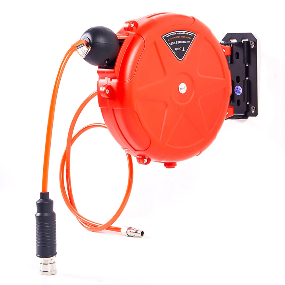 TecoRetra Retractable Hose Reel - 10m Automatic Telescopic Hose with 180° Rotating Bracket