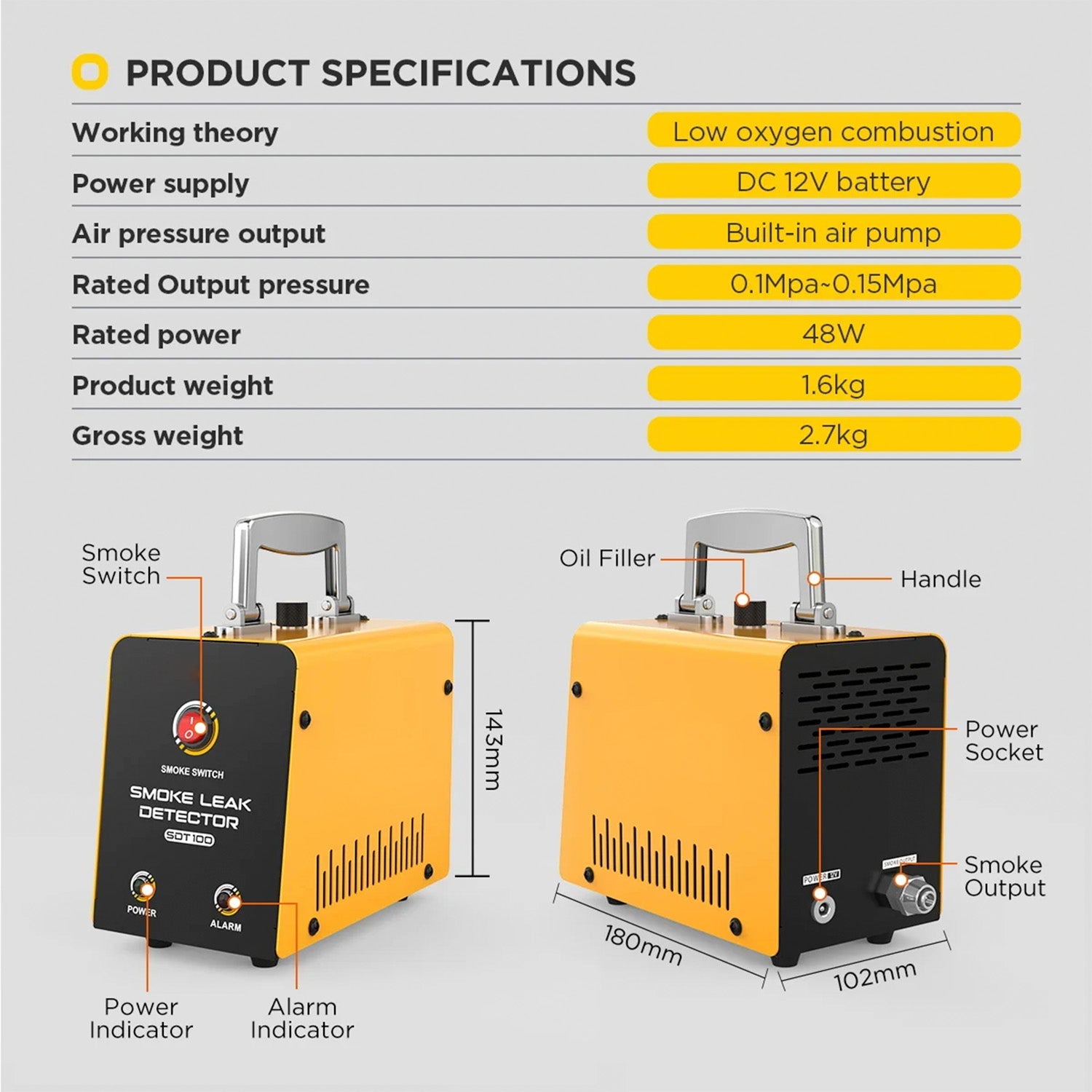 TekDanix Built-In Air Pump - No External Compressors Required