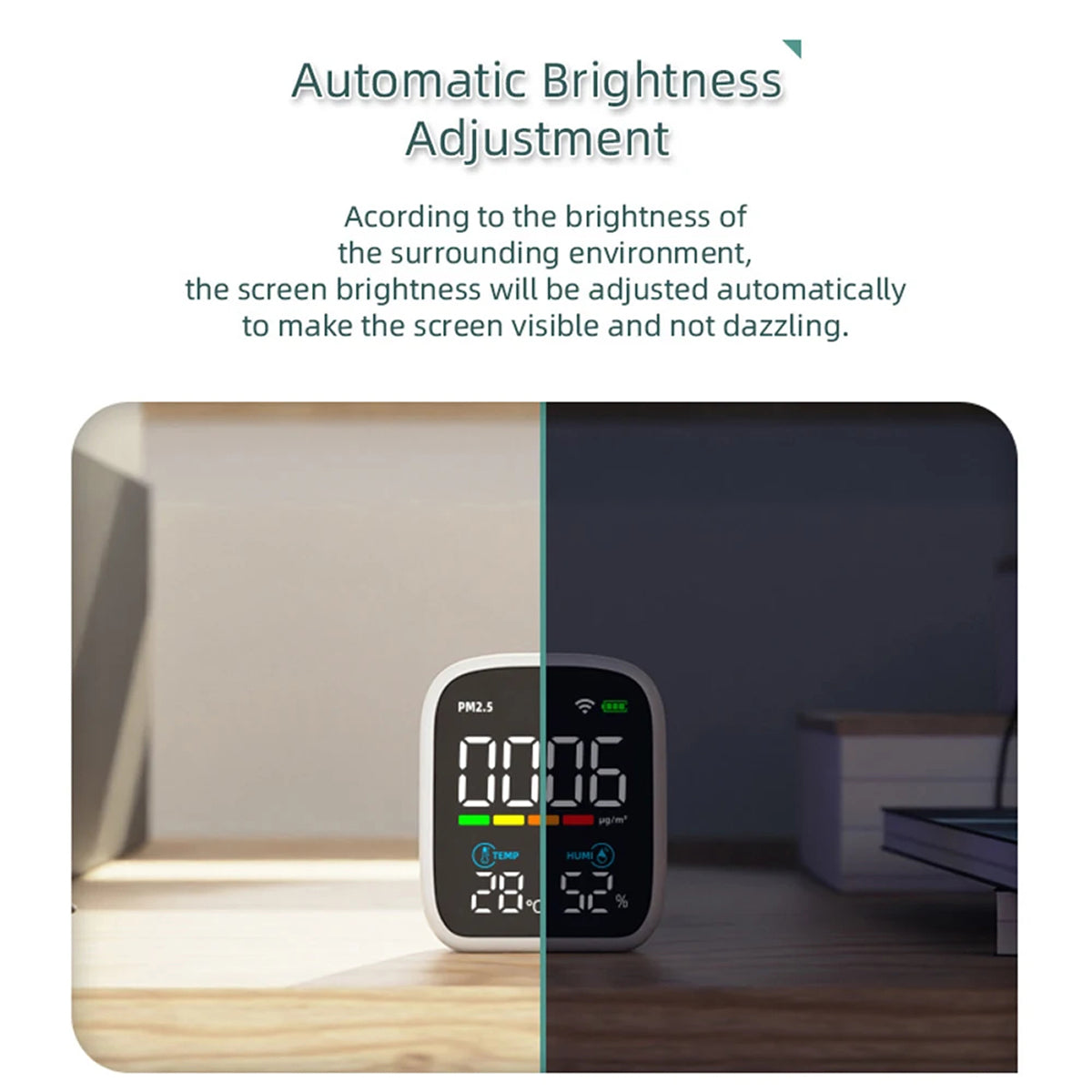 Tilleroic Air Quality & VOC Detector with Wi-Fi Monitoring