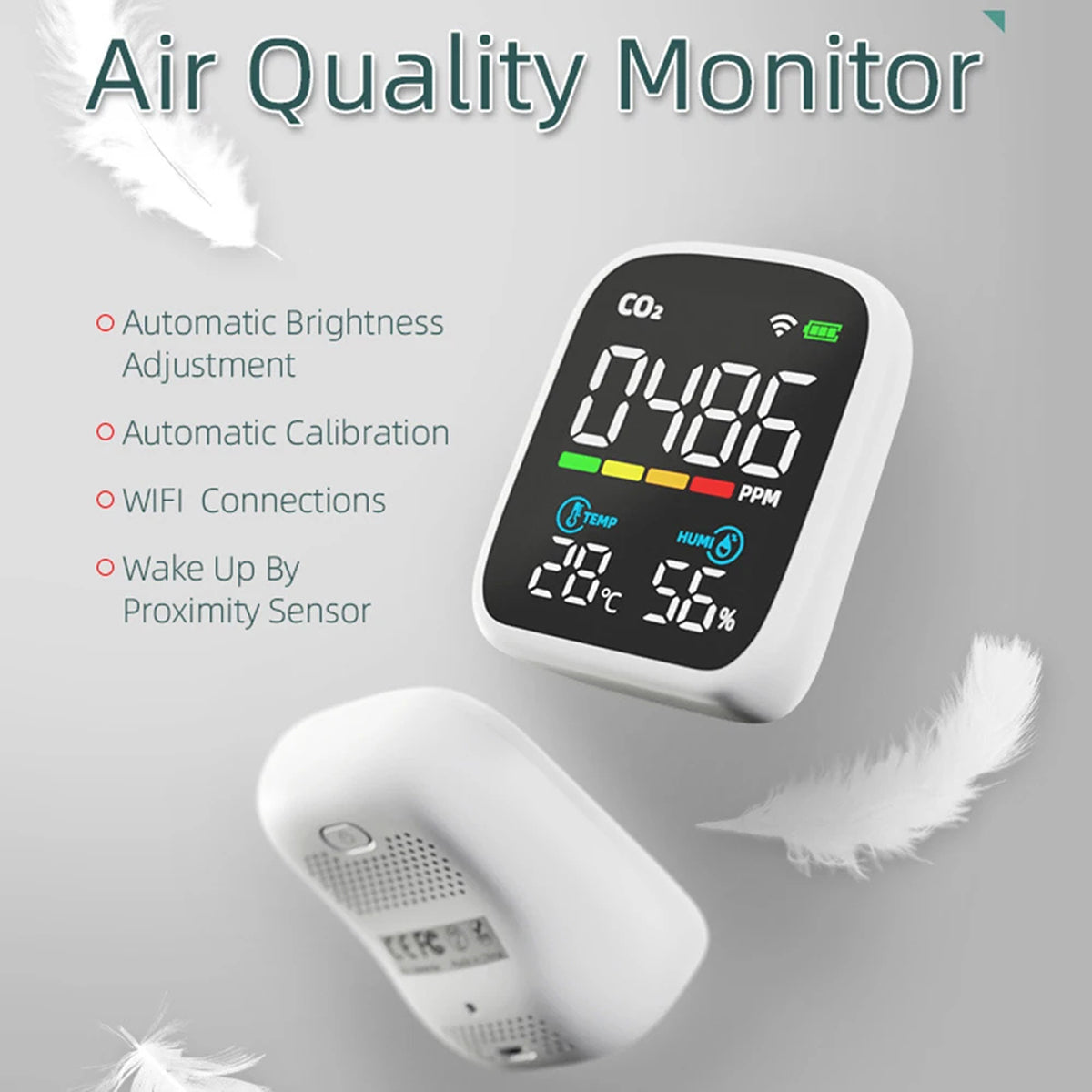 Tilleroic Air Quality & VOC Detector with Wi-Fi Monitoring