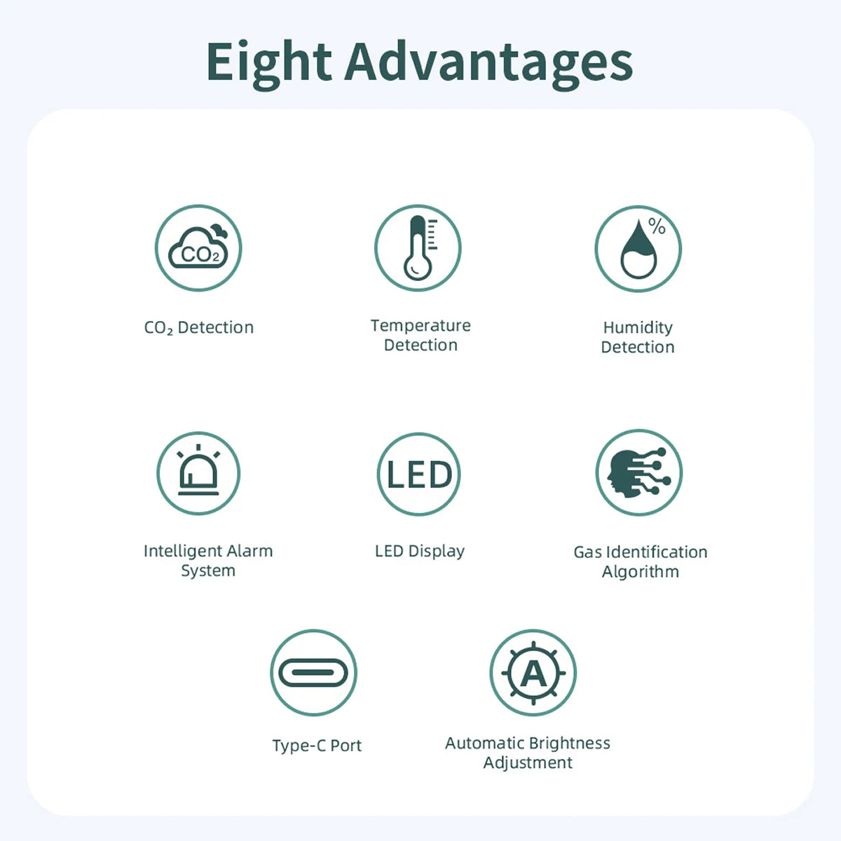 Tilleroic Air Quality & VOC Detector with Wi-Fi Monitoring