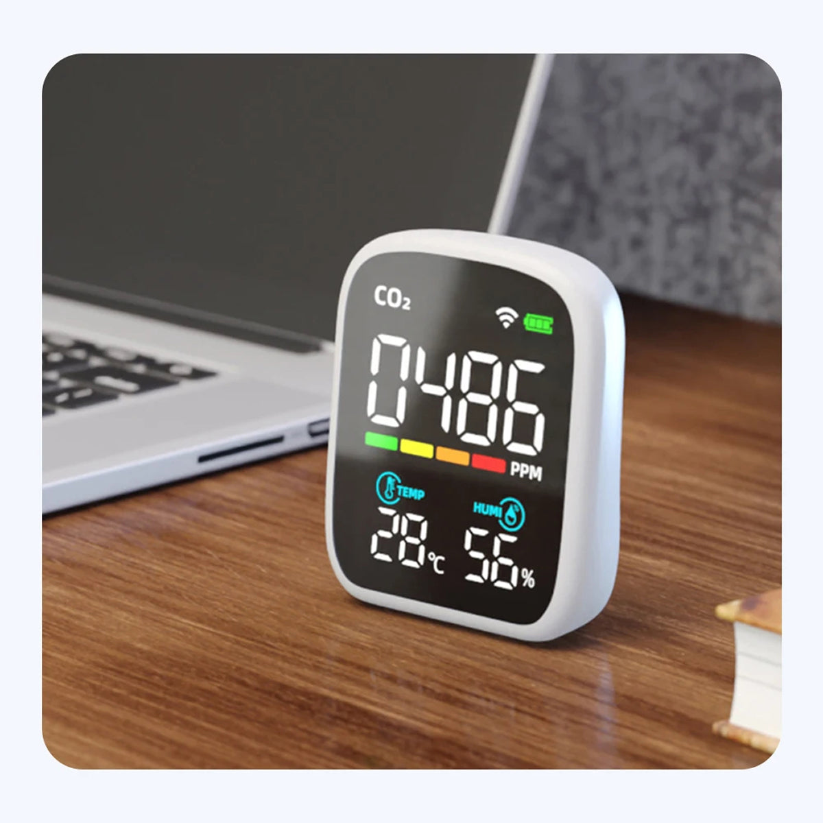 Tilleroic Air Quality & VOC Detector with Wi-Fi Monitoring