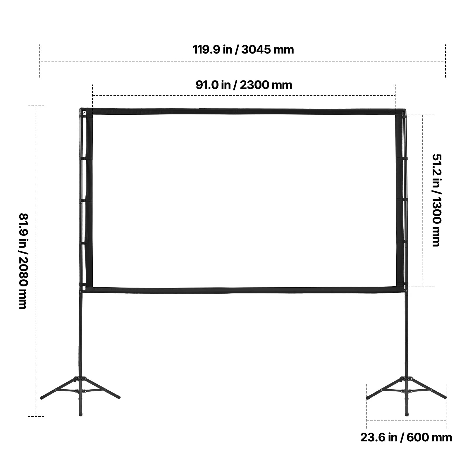 TorinLaxi Sturdy Triangular Stand with Sandbags for Wind Stability